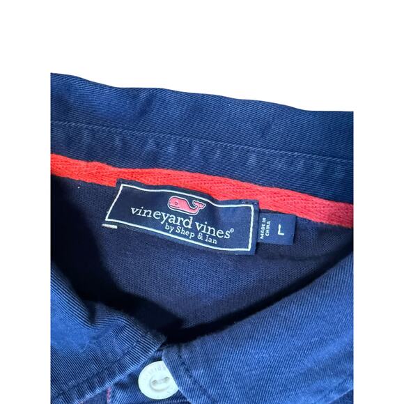 Vineyard Vines Long Sleeve Shirts Men Large Lot of 2 Rugby 1/4 Zip USA Preppy‎ - Picture 4 of 8